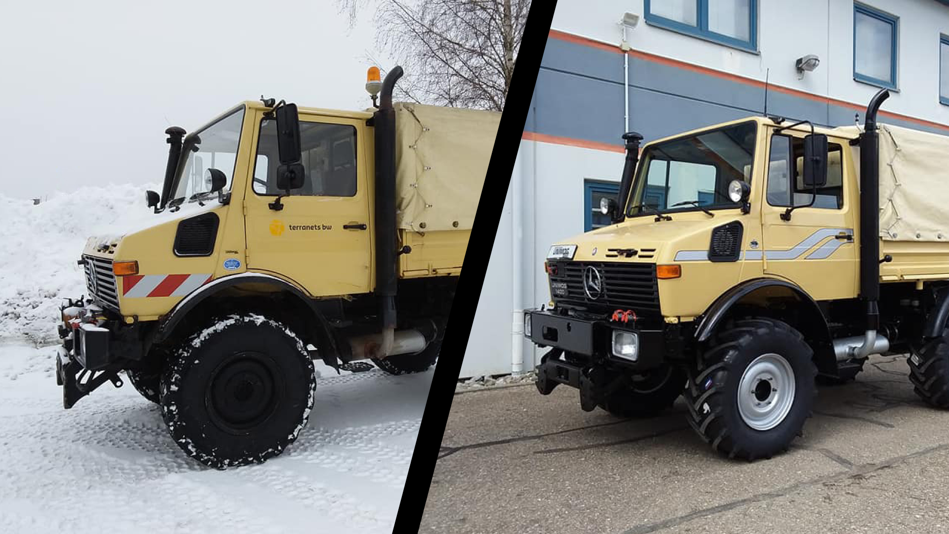 Unimog Restaurierung Vorher / Nachher Unimog Restaurierung Vorher / Nachher